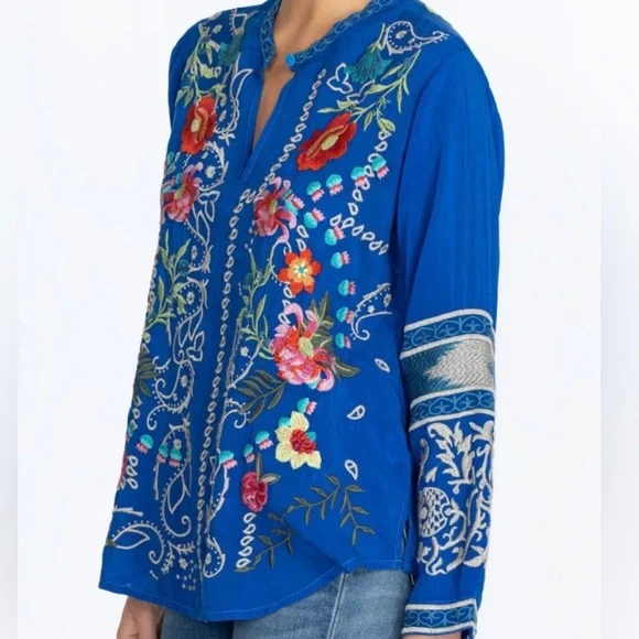 Johnny Was Tamarind Embroidered  Blouse NWT - Picture 4 of 14